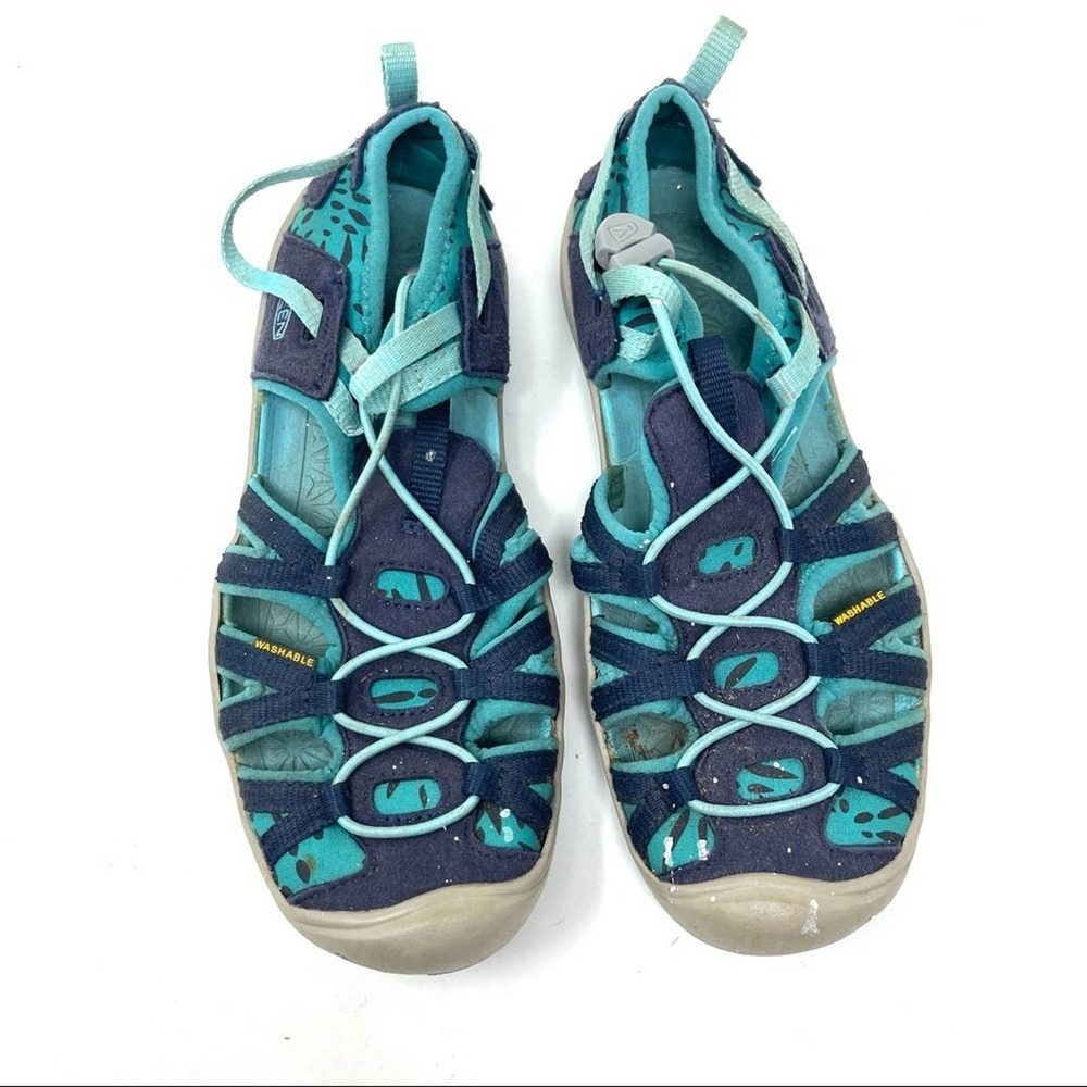 Keen Little Kids' Moxie Sandals in turquoise blue size girl 3